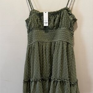 Francesca’s Mini Dress Green NWT Size Large